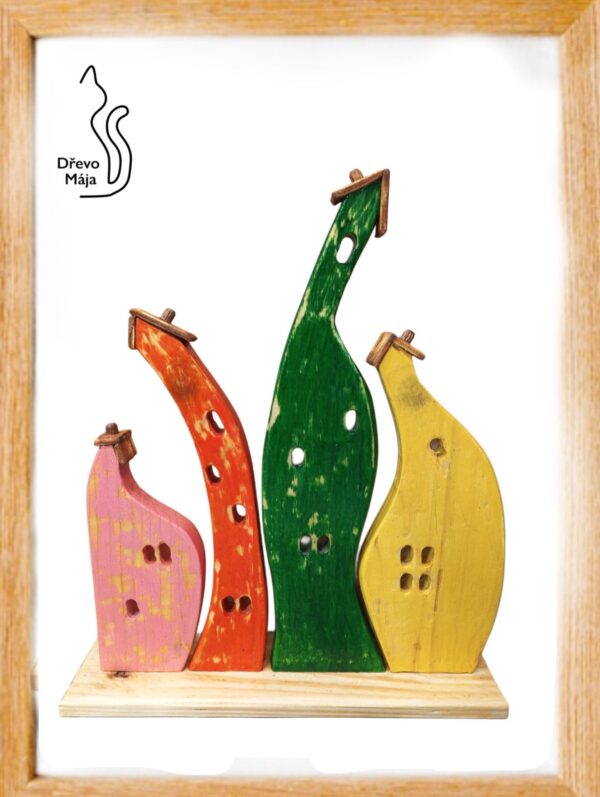 Dekorativní squatterské domky – světlá varianta